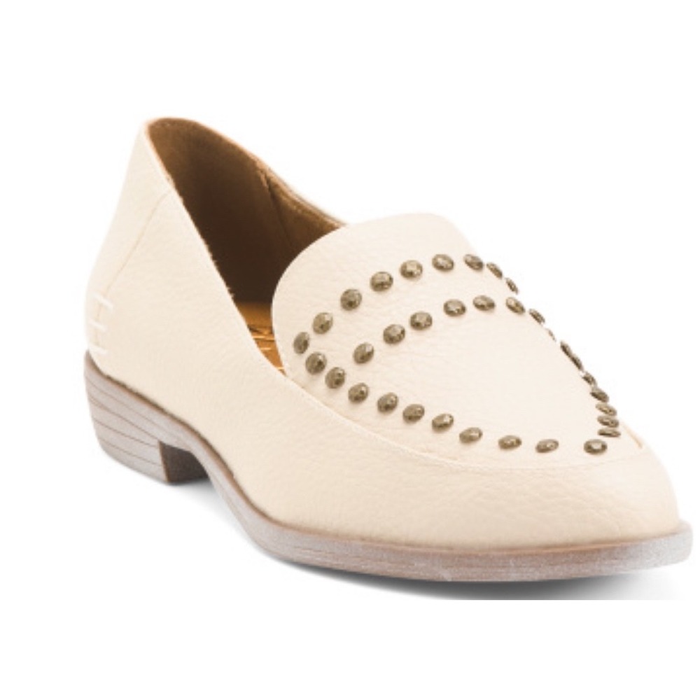 New Blowfish Malibu Harper Off White Studded Loafers Casual Womens‎ Size 9M